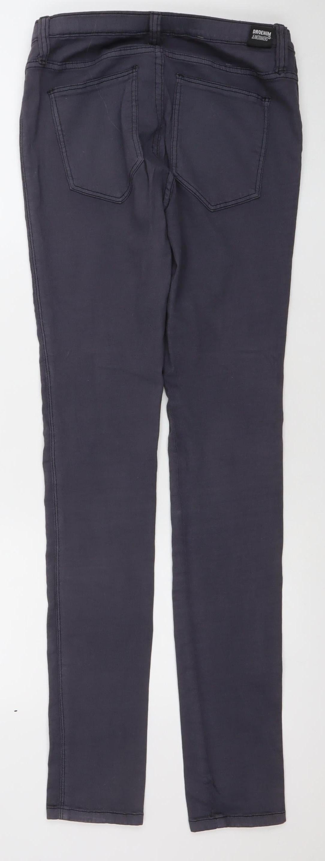 Womens UK Size L DRDENIM JEANMAKERS Slim Fit Skinny Black Jeans