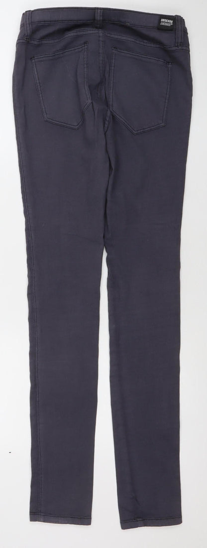 Womens UK Size L DRDENIM JEANMAKERS Slim Fit Skinny Black Jeans