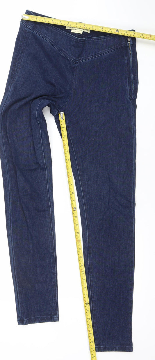 French Connection Women's Blue Skinny Jeans Size 12 Stretch Denim