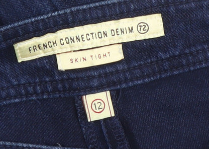 French Connection Women's Blue Skinny Jeans Size 12 Stretch Denim