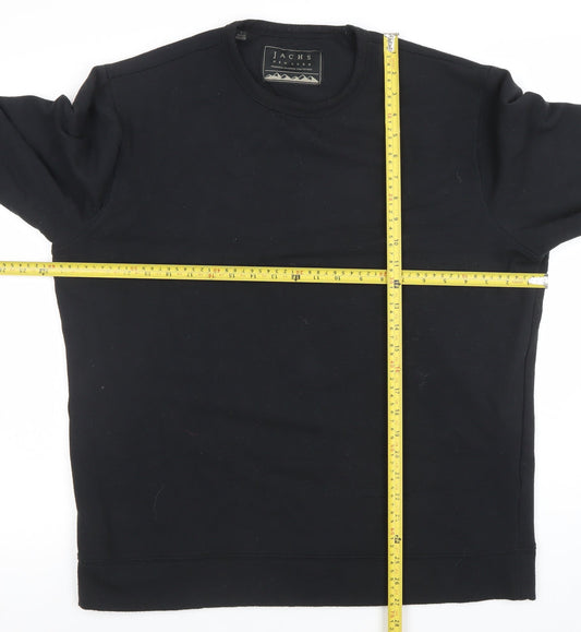 Mens UK Size L JACHS New York Black Pullover Sweatshirt