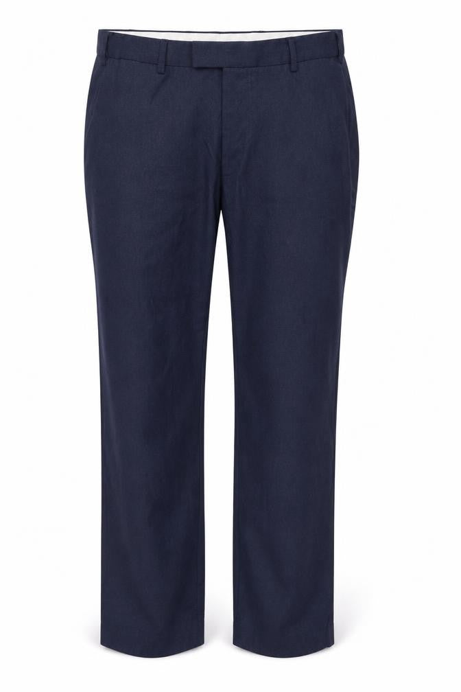 Dunnes Men's Navy Blue Regular Fit Trousers 40W 31L
