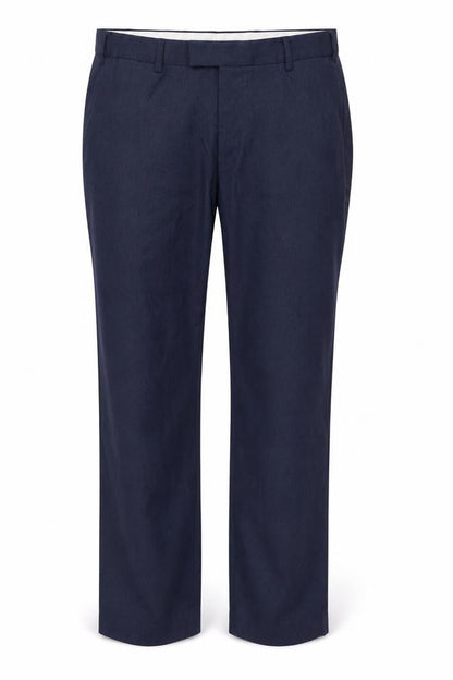 Dunnes Men's Navy Blue Regular Fit Trousers 40W 31L