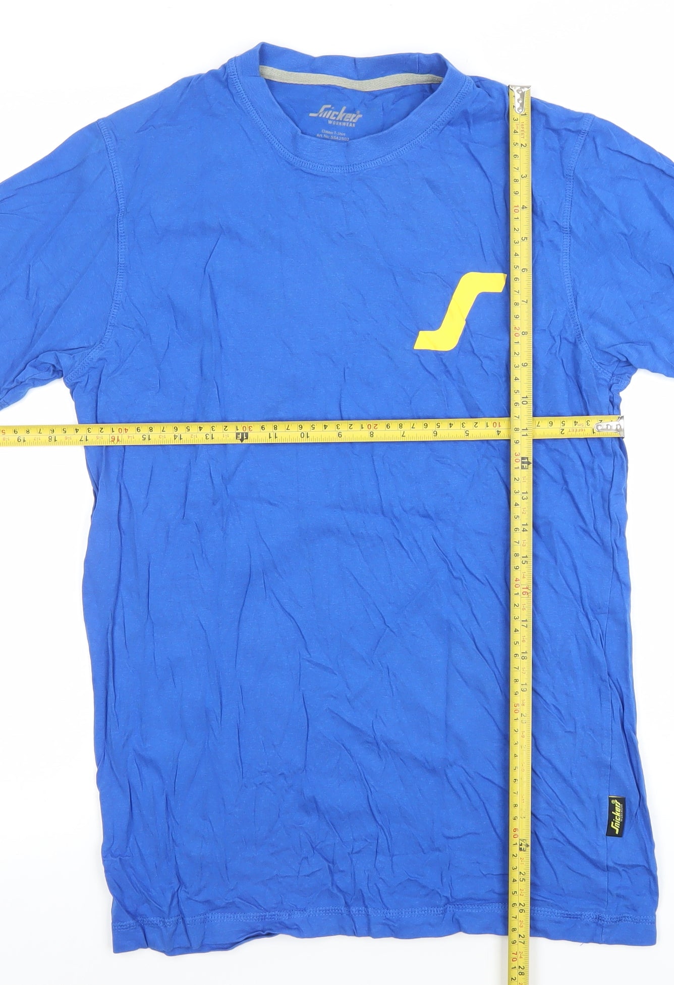 Snickers Workwear Men's Blue Cotton Logo T-Shirt Size S