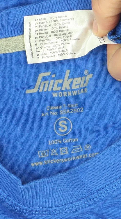 Snickers Workwear Men's Blue Cotton Logo T-Shirt Size S