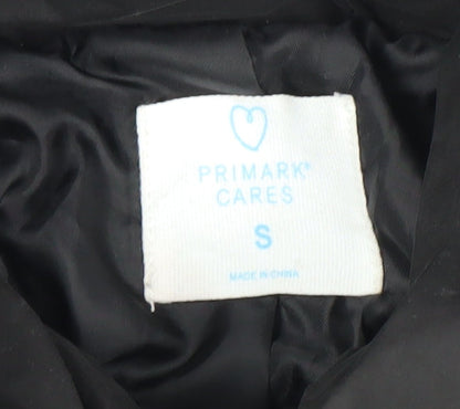 Primark Womens Black Hooded Puffer Jacket Size S Winter Coat