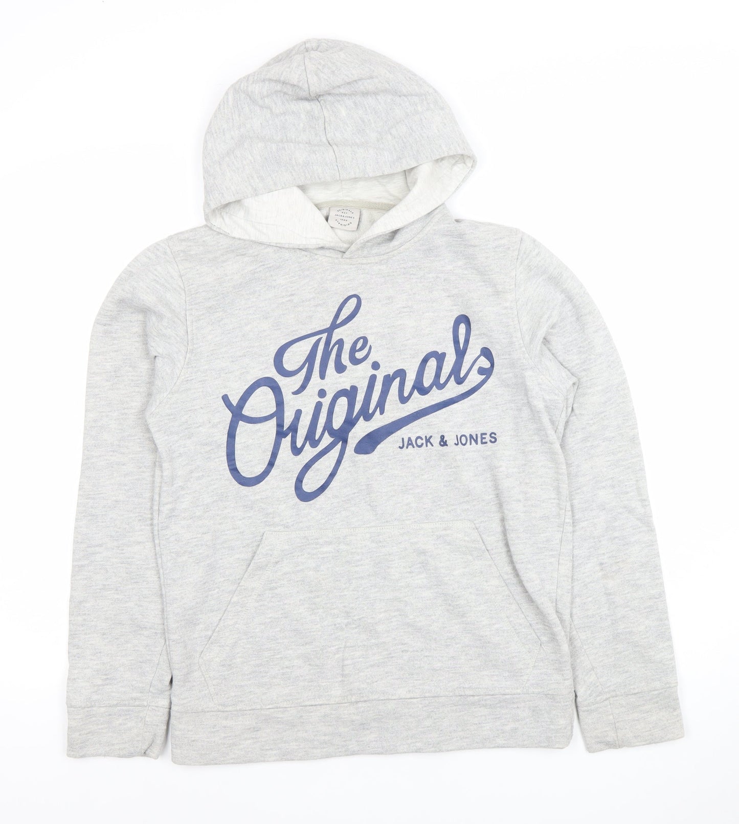 Mens UK Size XS JACK & JONES Grey Pullover Hoodie