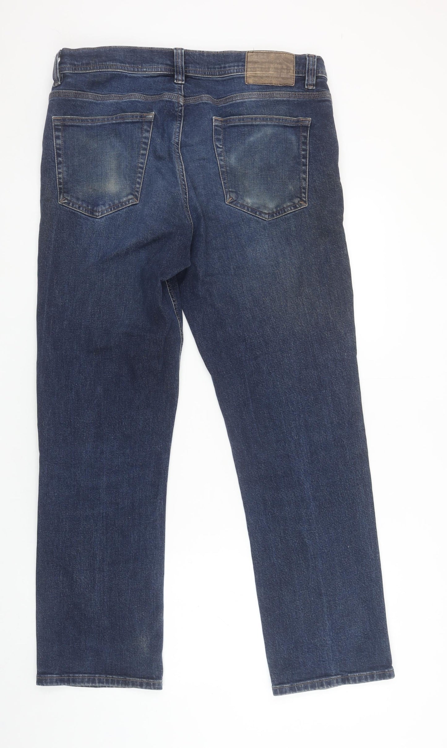 F&F Men’s Blue Straight Leg Jeans 36W 30L Denim Classic Fit