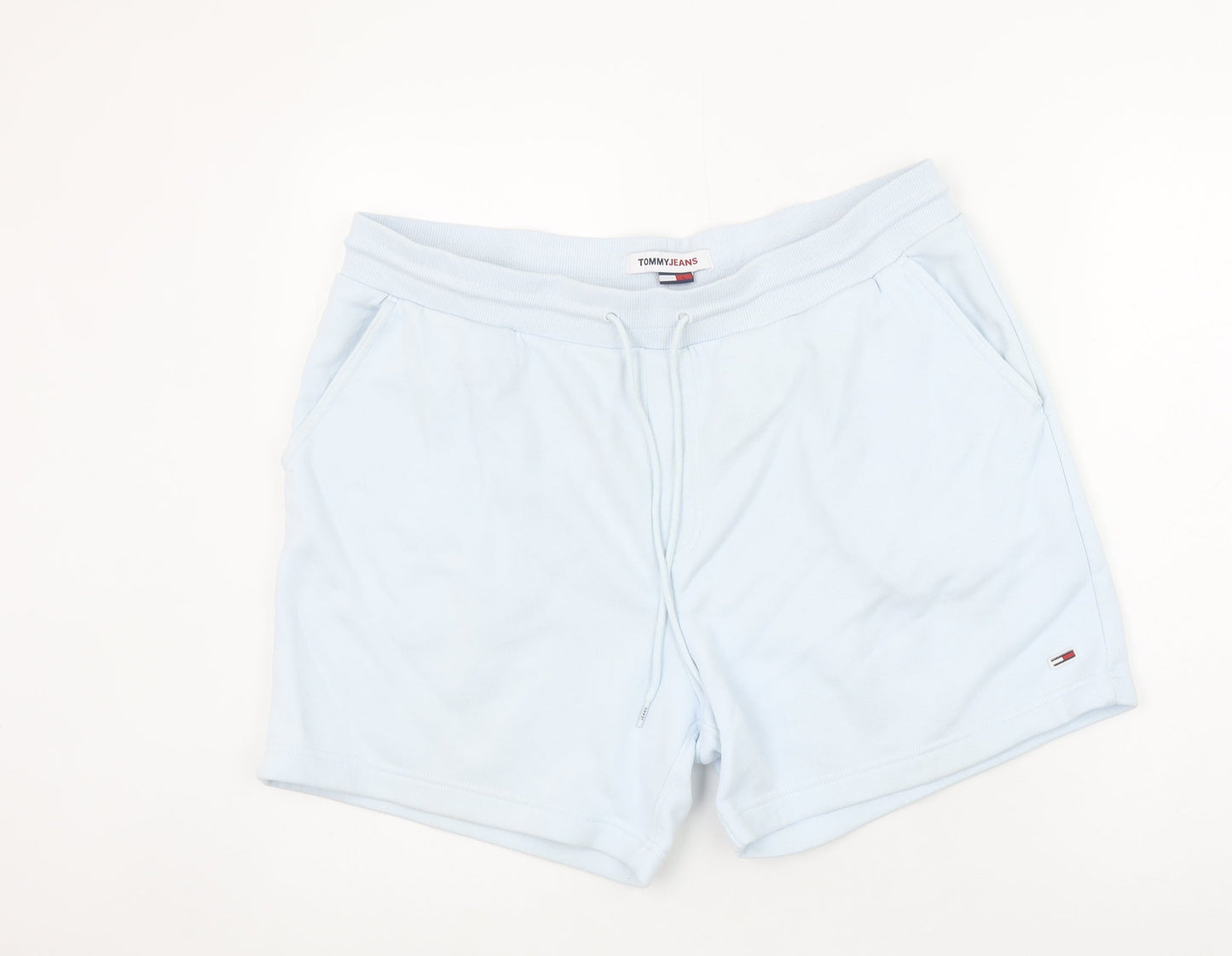 Tommy Jeans Men’s Blue Sweat Shorts L Elastic Waist Casual