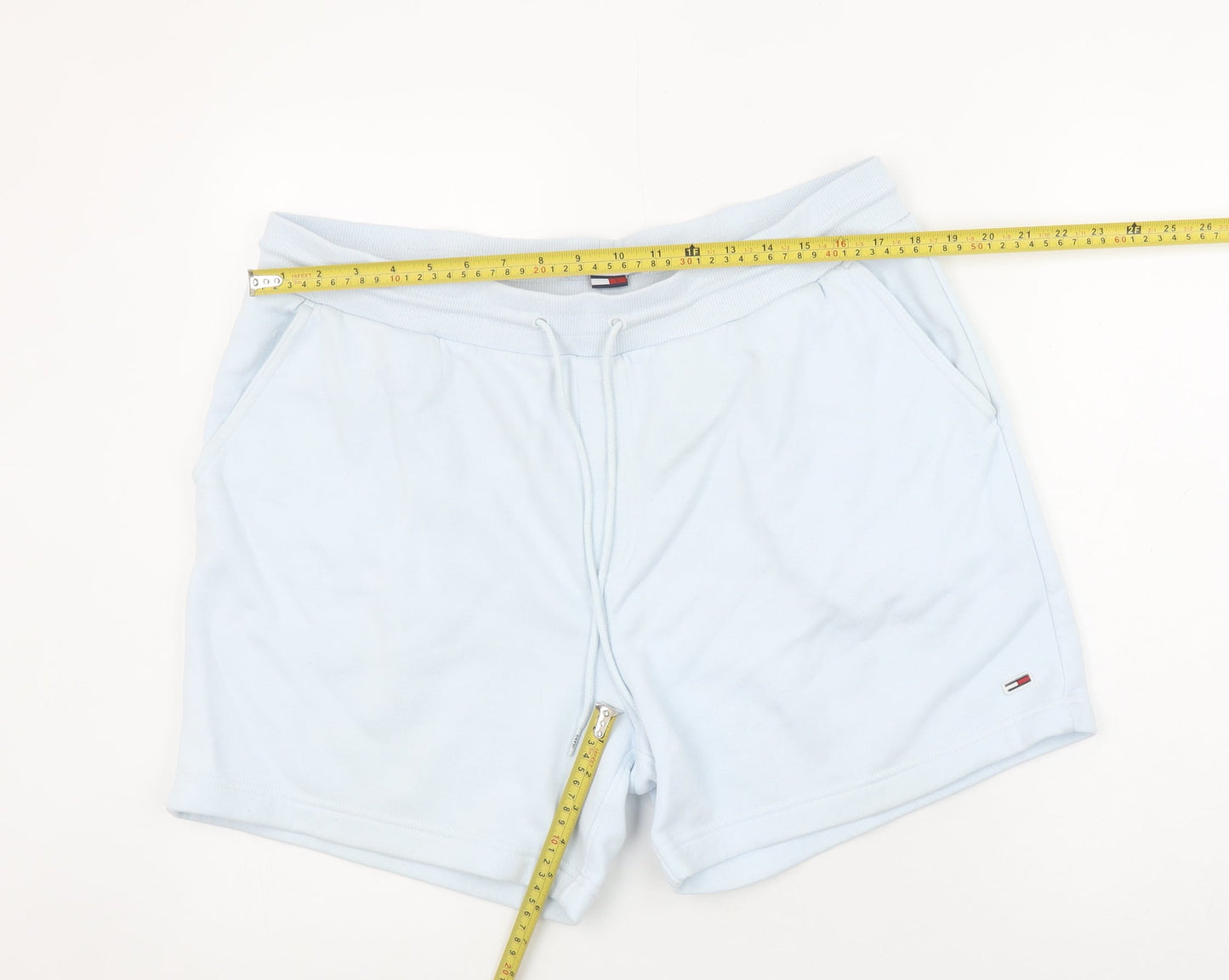 Tommy Jeans Men’s Blue Sweat Shorts L Elastic Waist Casual