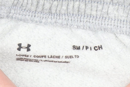 Under Armour Men Grey Small Jogger Sweatpants Fleece Relaxed Fit
