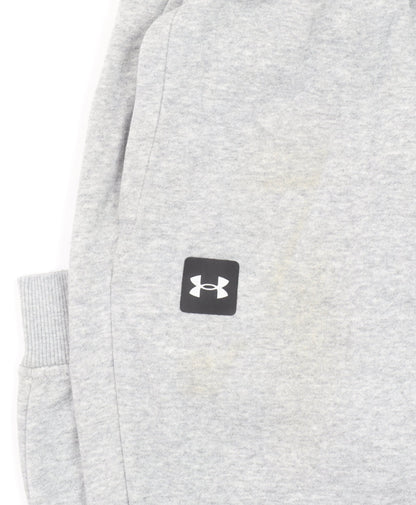 Under Armour Men Grey Small Jogger Sweatpants Fleece Relaxed Fit