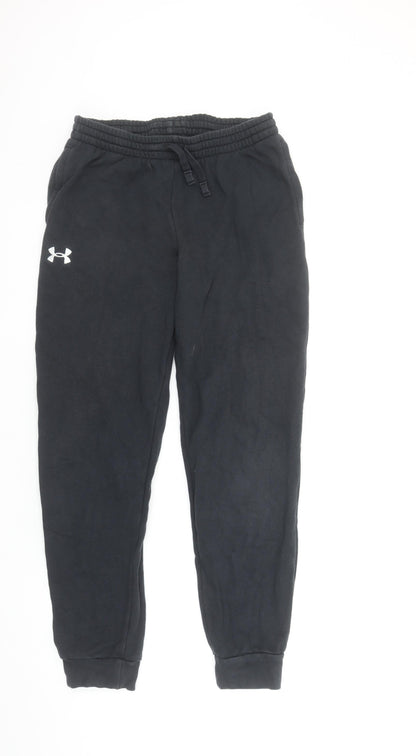 Boys UK Size 12-13 Years Under armour Regular Fit Jogger Black Trousers