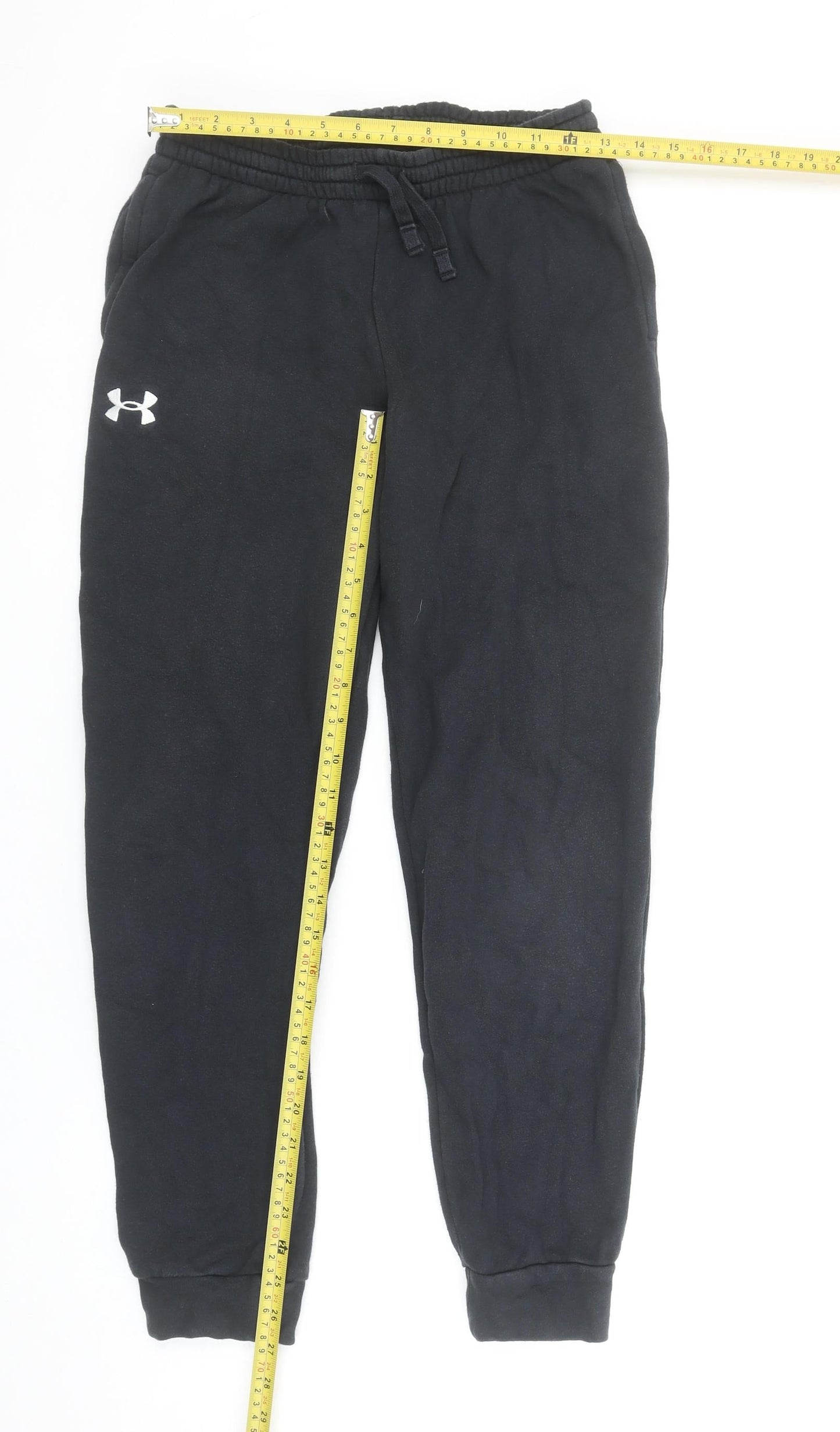 Boys UK Size 12-13 Years Under armour Regular Fit Jogger Black Trousers