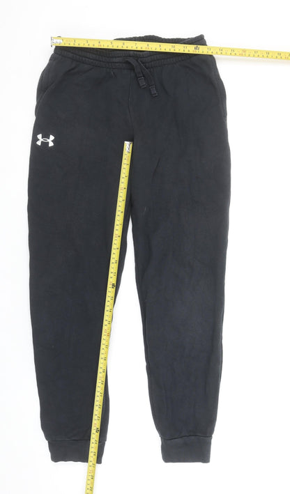 Boys UK Size 12-13 Years Under armour Regular Fit Jogger Black Trousers
