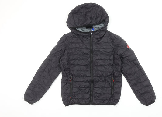 Boys UK Size 10 Years Surfanic Black Puffer Jacket
