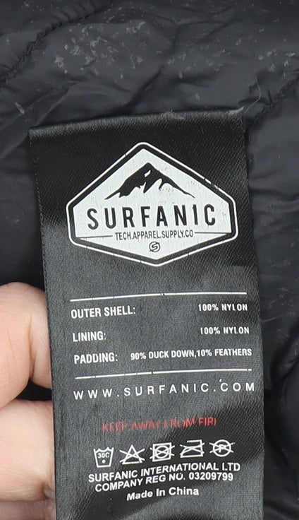 Boys UK Size 10 Years Surfanic Black Puffer Jacket