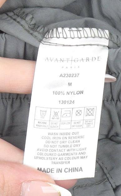 Avant Garde Paris Men Grey Cargo Trousers Size M Lightweight Nylon