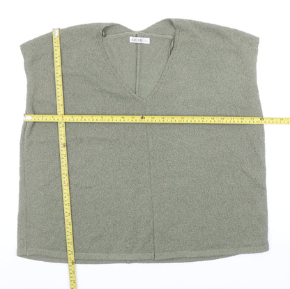 Gallery Women’s Green V-Neck Sleeveless Knit Vest L