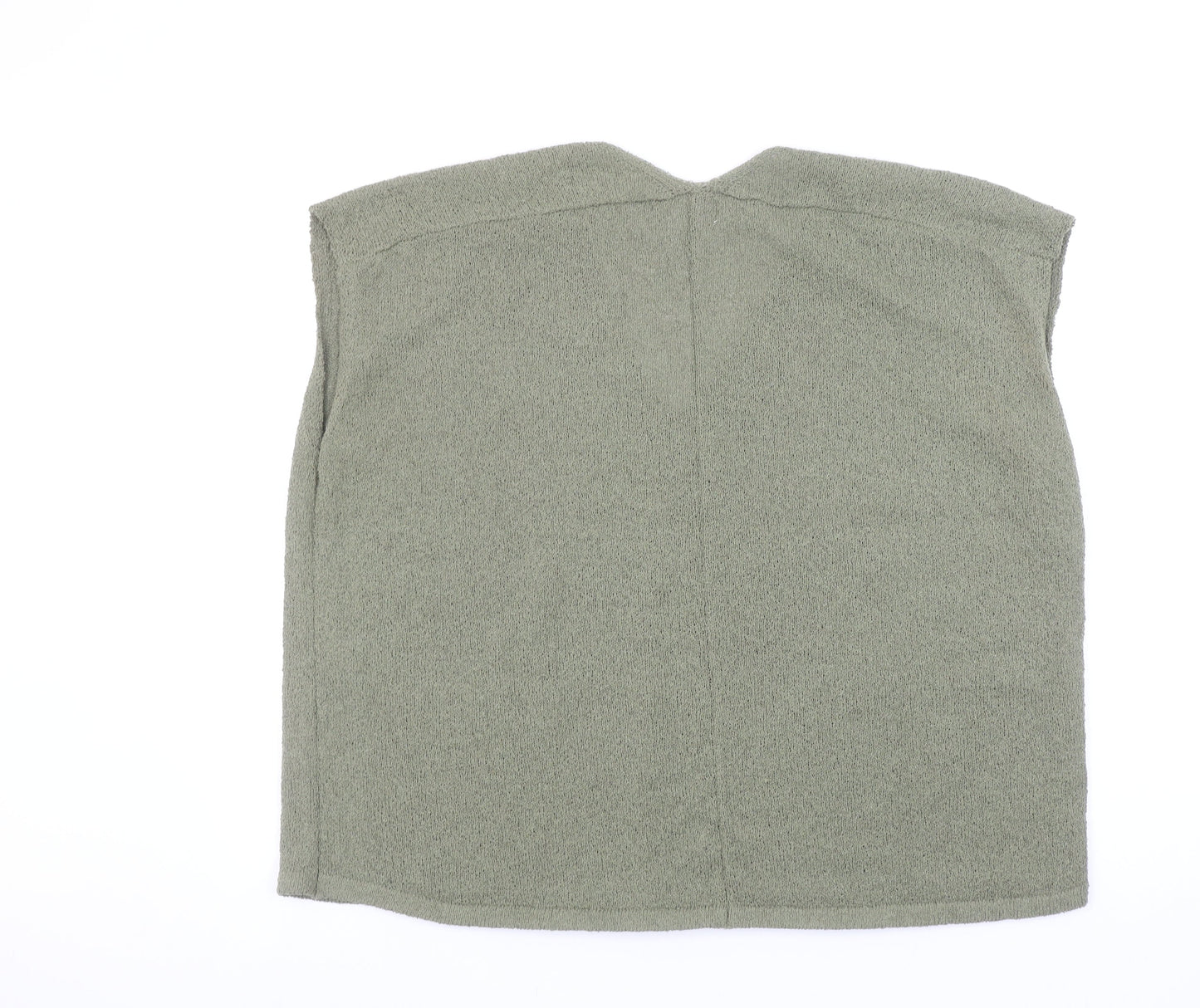 Gallery Women’s Green V-Neck Sleeveless Knit Vest L