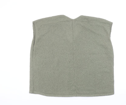 Gallery Women’s Green V-Neck Sleeveless Knit Vest L