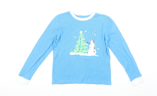 Girls UK Size 12-13 Years Leigh Tucker Willow Blue Basic T-Shirt