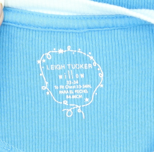 Girls UK Size 12-13 Years Leigh Tucker Willow Blue Basic T-Shirt