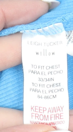 Girls UK Size 12-13 Years Leigh Tucker Willow Blue Basic T-Shirt