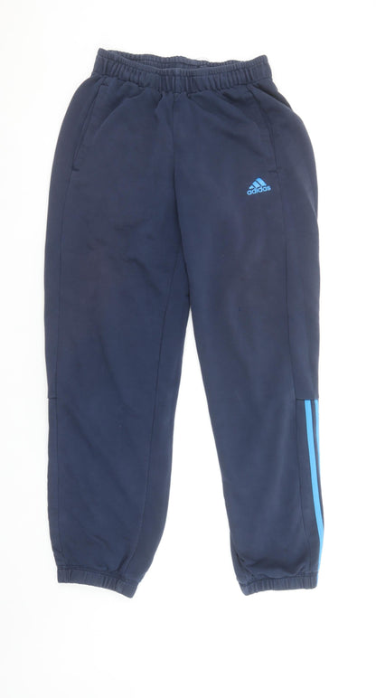 Adidas Men's Navy Blue Small Climalite Sweatpants Joggers Cotton Blend