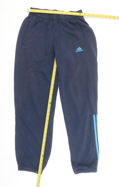 Adidas Men's Navy Blue Small Climalite Sweatpants Joggers Cotton Blend