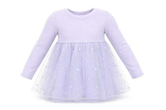 Dunnes Stores Girls Purple Embroidered Tutu Dress 18-24 Months