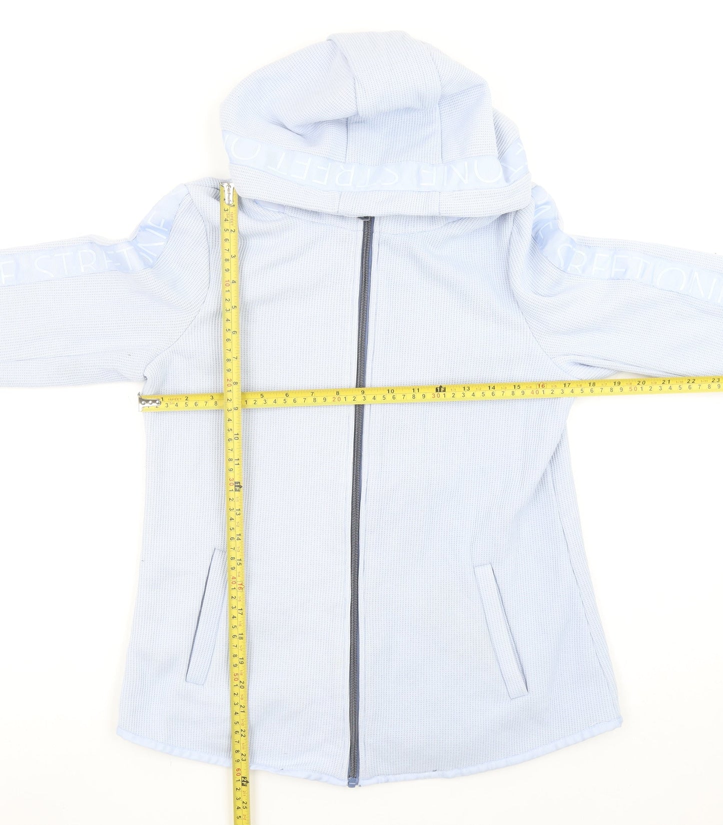 Womens UK Size 10 Street One Blue Full Zip Hoodie