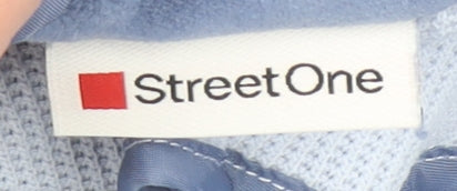 Womens UK Size 10 Street One Blue Full Zip Hoodie