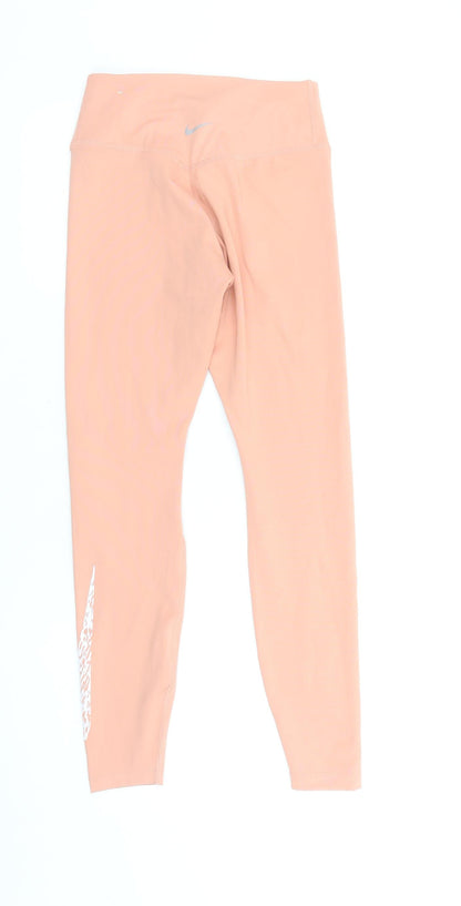 Womens UK Size XS Nike Slim Fit Leggings Pink Leggings