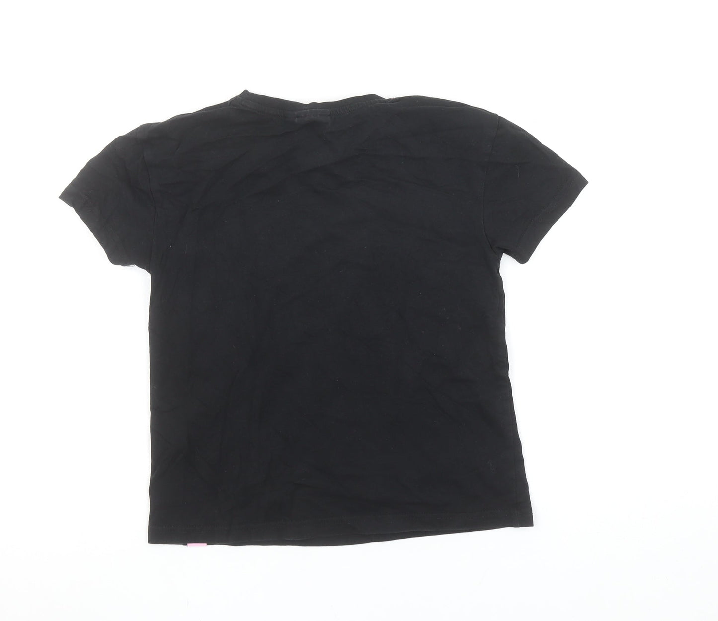 Girls UK Size 8-9 Years Barbie Black Basic T-Shirt