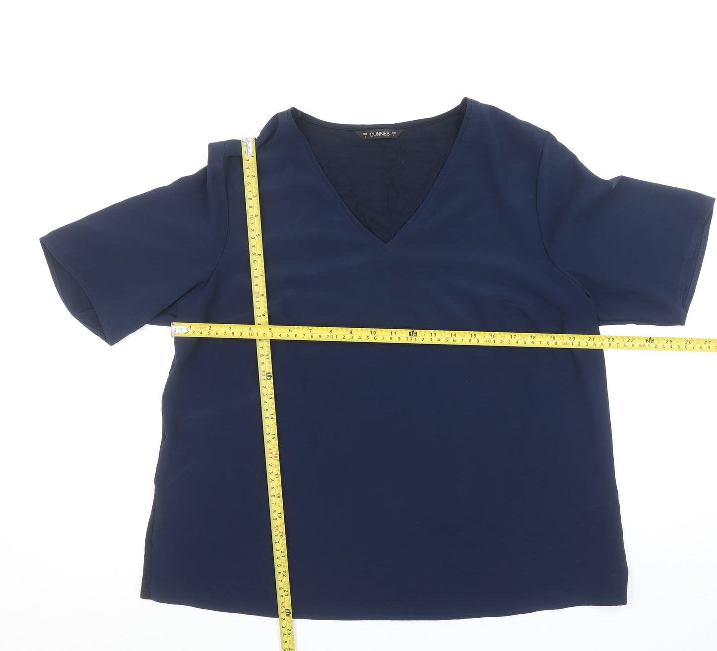 Womens UK Size 16 Dunnes Blue Basic Blouse