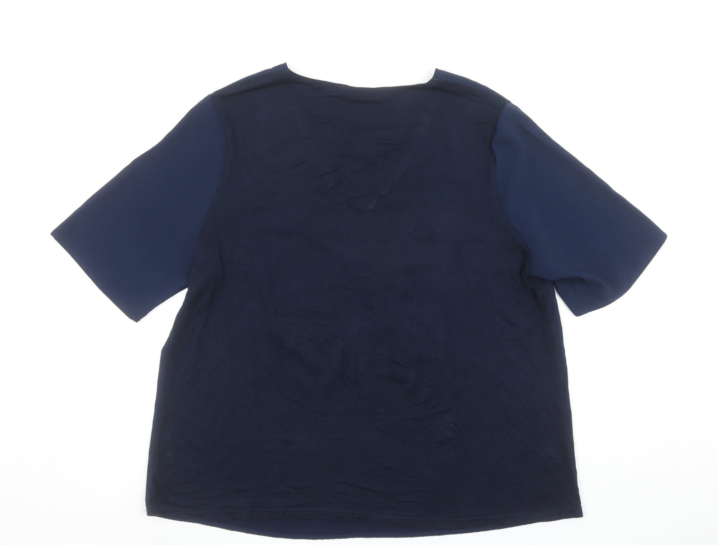 Womens UK Size 16 Dunnes Blue Basic Blouse
