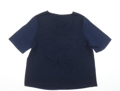 Womens UK Size 16 Dunnes Blue Basic Blouse