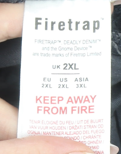 Firetrap Men's Blue Camouflage 2XL Cargo Shorts with Pockets