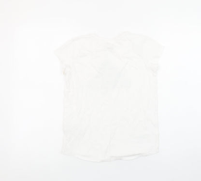 Girls UK Size 12 Years adidas White Basic T-Shirt