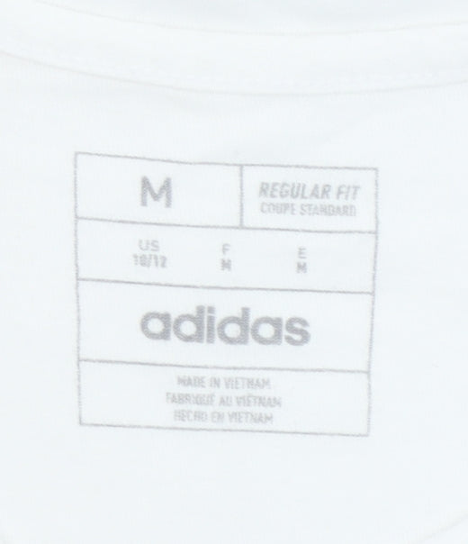 Girls UK Size 12 Years adidas White Basic T-Shirt