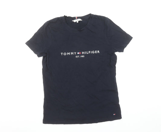 Tommy Hilfiger Men's Navy Blue XS Classic Logo Crew Neck T-Shirt