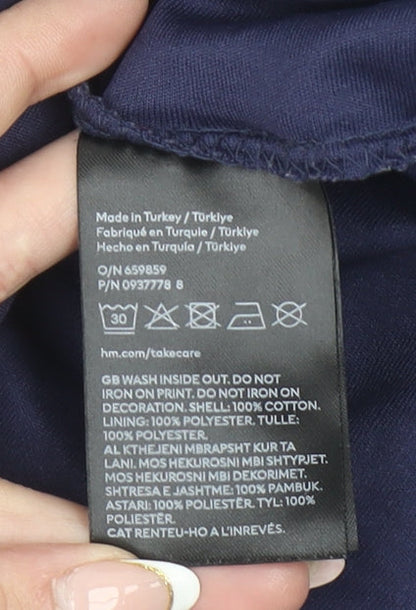 H&M Girls Blue Frozen Elsa Tutu Dress 18-24 Months Long Sleeve Party Outfit