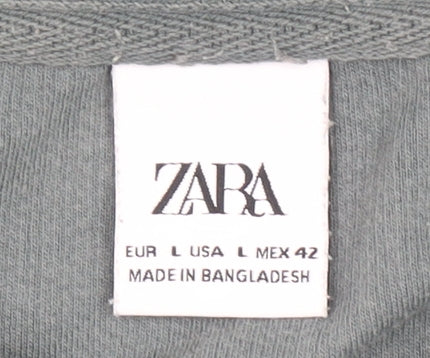 Mens UK Size L Zara Cotton Polo Shirt