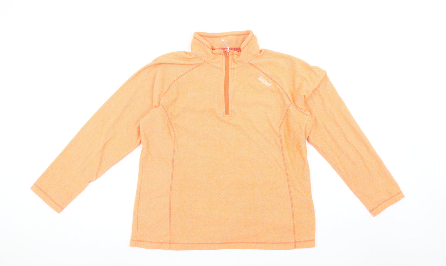 Regatta Women’s Orange 1/4 Zip Pullover Fleece UK14 Polyester Outdoor Top