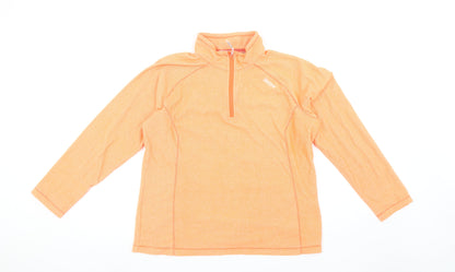 Regatta Women’s Orange 1/4 Zip Pullover Fleece UK14 Polyester Outdoor Top