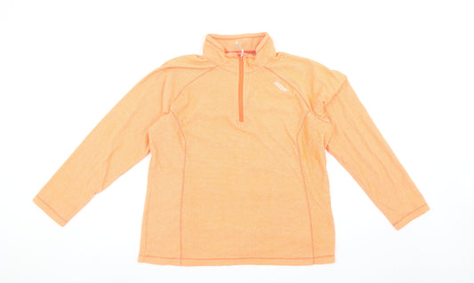 Regatta Women’s Orange 1/4 Zip Pullover Fleece UK14 Polyester Outdoor Top