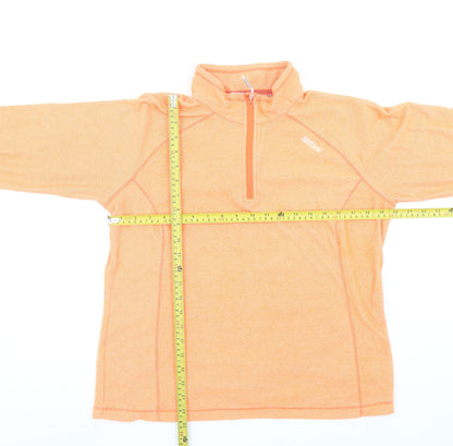 Regatta Women’s Orange 1/4 Zip Pullover Fleece UK14 Polyester Outdoor Top