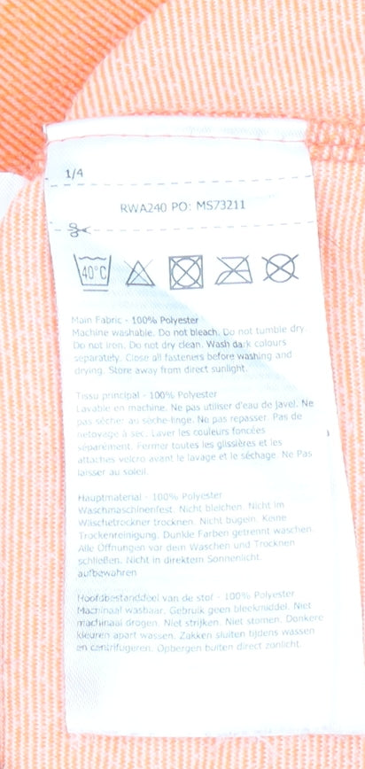 Regatta Women’s Orange 1/4 Zip Pullover Fleece UK14 Polyester Outdoor Top