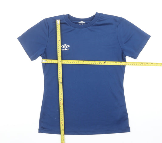 Mens UK Size S Umbro Blue FootballGym & TrainingRunning & Jogging T-Shirt